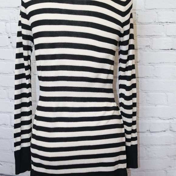 Striped Black and Tan Cardigan - Picture 5 of 8